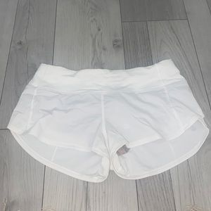 White Speed up Shorts 2.5